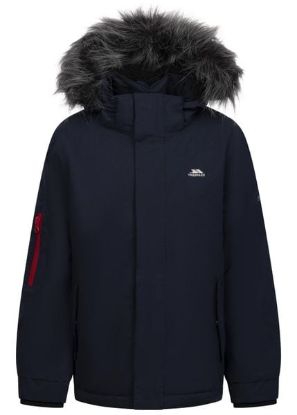 Trespass Braddan - męska kurtka przeciwdeszczowa, ocieplana, granatowa. Niebieskie kurtki męskie 2117 OF SWEDEN, m, bez wzorów, z futra. Za 260.05 zł.