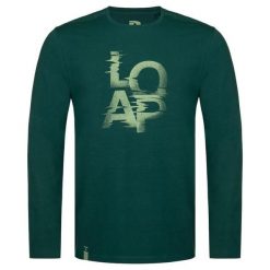 Koszulka męska Loap Altron długi rękaw zielona 2XL. Zielone koszulki męskie z długim rękawem ZSPORT, m. Za 184.99 zł.