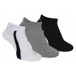 Skarpety Lifestylowe Unisex Dla Dorosłych (zestaw 3 Sztuk). Białe skarpetki damskie Puma, bez wzorów. Za 55.99 zł.