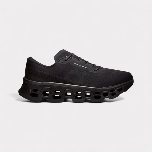 Buty do biegania męskie On Cloudmonster 3 black/black. Czarne obuwie do biegania damskie On. Za 906.75 zł.