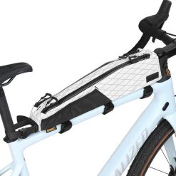 Torba rowerowa na ramę długa Rhinowalk BHD0015 2,1L bikepacking. Białe torebki klasyczne damskie RHINOWALK, bez wzorów, z materiału, bez dodatków. Za 199.00 zł.