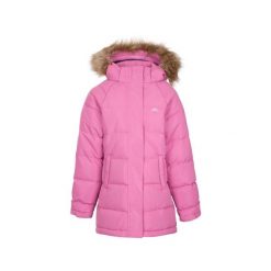 Trespass Unique - Kurtka damska Tp50 Głęboki róż. Czarne kurtki damskie Trespass, bez wzorów, z futra, z kapturem. Za 217.75 zł.