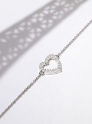 CARATELLI Złota bransoletka "Tu portes mon Coeur" z diamentami rozmiar: onesize. Szare bransoletki damskie CARATELLI, złote. Za 696.20 zł.