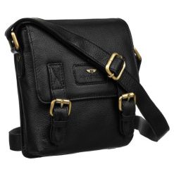 Listonoszka męska Peterson PTN 996-S-NDM czarna. Czarne saszetki męskie Peterson, ze skóry. Za 188.99 zł.