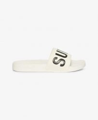 Superdry Vegan Core Pool Klapki z formowaną podeszwą – OPTIC/BLACK. Czarne klapki damskie Superdry., z poliesteru. Za 156.10 zł.