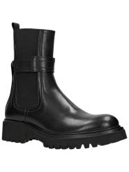 Wojas Skórzane sztyblety w kolorze czarnym rozmiar: 37. Czarne botki damskie Wojas, sportowe, bez obcasa, bez zapięcia. Za 424.45 zł.