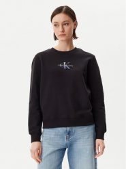 Calvin Klein Jeans Bluza Gradient Monologo J20J225360 Czarny Regular Fit. Czarne bluzy bez kaptura damskie Calvin Klein Jeans, m, z bawełny. Za 199.99 zł.