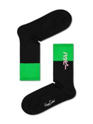 Happy Socks Skarpety w kolorze czarno-zielonym rozmiar: 41-46. Czarne skarpetki męskie Happy Socks, bez wzorów. Za 37.30 zł.