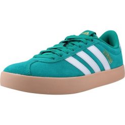 Buty ADIDAS VL COURT 3.0 Zielony. Zielone obuwie trekkingowe damskie Adidas. Za 306.15 zł.