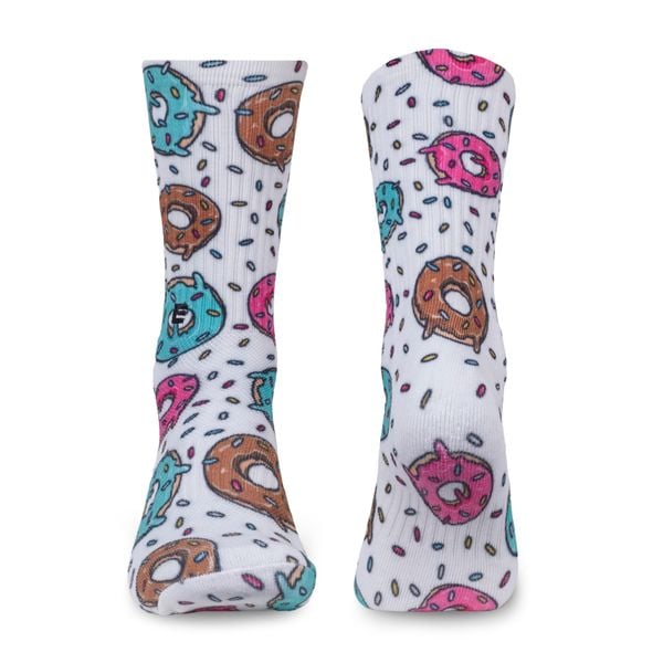 Skarpety sportowe Elitex Training Donut. Białe skarpetki męskie ELITEX TRAINING, bez wzorów, z elastanu. Za 50.99 zł.