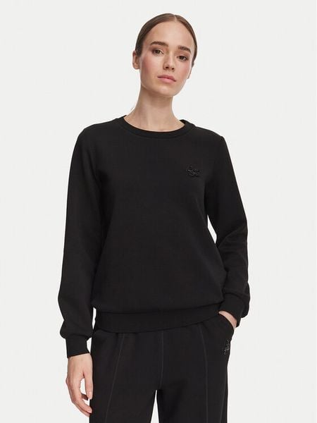 Liu Jo Sport Bluza TF6206 J3958 Czarny Regular Fit. Czarne bluzy bez kaptura damskie Liu Jo Sport, xl, bez wzorów, z syntetyku, bez ramiączek, bez kaptura. Za 429.99 zł.