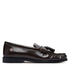 Mokasyny Tommy Hilfiger. Brązowe mokasyny damskie Tommy Hilfiger. Za 554.99 zł.
