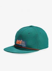 Czapka z daszkiem Ortovox Vintage Badge Cap - pacific green. Zielone czapki z daszkiem damskie ORTOVOX, z aplikacjami, z bawełny. Za 163.79 zł.