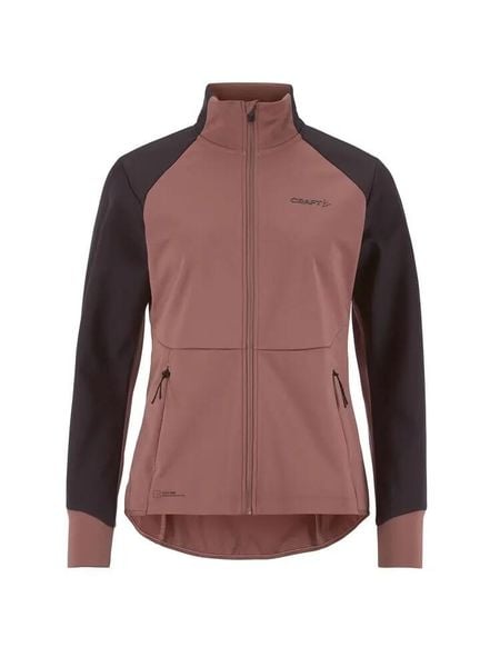 Craft Kurtka CORE Essence Nordic 3-warstwowa softshell damska. Brązowe kurtki damskie Craft, l, bez wzorów, z dżerseju, bez kaptura. Za 629.00 zł.