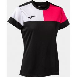 Joma damska koszulka krótki rękaw Black-Pink S. Białe bluzki sportowe damskie Joma, s, bez kołnierzyka, bez ramiączek. Za 157.99 zł.