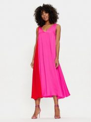 Lola Casademunt by Maite Sukienka codzienna MS2416023 123 Różowy Relaxed Fit. Czerwone sukienki damskie Lola Casademunt by Maite, na co dzień, xs, bez wzorów, z syntetyku, bez kołnierzyka, bez ramiączek, proste. Za 399.99 zł.