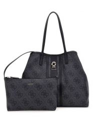 Guess Torebka "Erenia" w kolorze antracytowym - 40 x 34 x 20 cm rozmiar: onesize. Czarne torebki klasyczne damskie Guess, z aplikacjami, z materiału, bez dodatków. Za 479.76 zł.