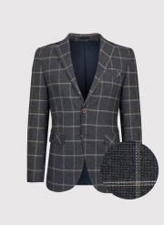 PAKO LORENTE – Szara marynarka męska w kratę. Szare marynarki męskie Pako Lorente, bez wzorów, z elastanu. Za 299.99 zł.