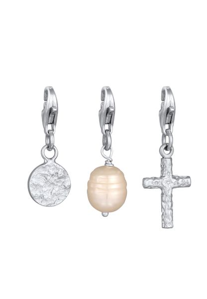 KUZZOI Męski zestaw zawieszek z perłą krzyżową i hodowlaną perłą słodkowodną ze srebra próby 925 Biżuteria męska 1 ct Męskie. Biała biżuteria dla mężczyzn KUZZOI, z perłą, srebrne. Za 193.99 zł.