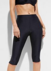 Spodnie capri do pływania. Czarne bikini damskie bonprix, bez wzorów. Za 74.99 zł.