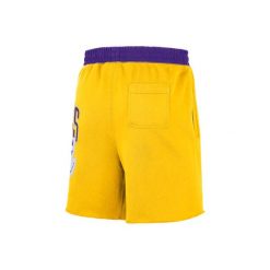 Spodenki męskie nike nba los angeles lakers courtside 75 fleece shorts amarillo. Żółte szorty męskie Nike, bez wzorów, z bawełny, sportowe. Za 269.00 zł.