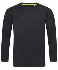 Longsleeve Sportowy, Koszulka, T-shirt z Długim Rękawem, Czarny, Raglanowe Rękawy. Czarne t-shirty męskie Stedman, m, bez wzorów, z materiału, bez kołnierzyka. Za 64.00 zł.