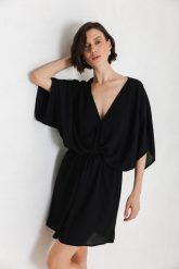 SUKIENKA RACHEL CZARNA M - Flawless. Czarne sukienki damskie Flawless, na co dzień, m, bez wzorów, klasyczne, bez kołnierzyka, bez ramiączek, dopasowane. Za 479.00 zł.
