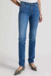 DAMSKIE SPODNIE LEE MARION SWEET ESCAPADE 112376704. Spodnie materiałowe damskie Lee, bez wzorów, z jeansu. Za 219.99 zł.