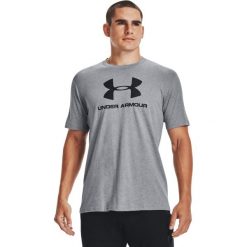 Under Armour Sportstyle Logo Tee, męski t-shirt. Szare t-shirty męskie Under Armour, m, bez wzorów, z bawełny, bez kołnierzyka. Za 126.10 zł.
