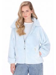 Schmuddelwedda Kurtka polarowa w kolorze błękitnym rozmiar: XS. Niebieskie kurtki damskie Schmuddelwedda, xs, bez wzorów, z polaru, bez kaptura. Za 173.99 zł.