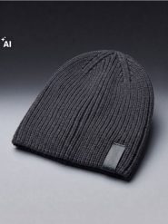 Bawełniana czapka beanie - szary. Szare czapki męskie Sinsay, bez wzorów, z bawełny. Za 19.99 zł.