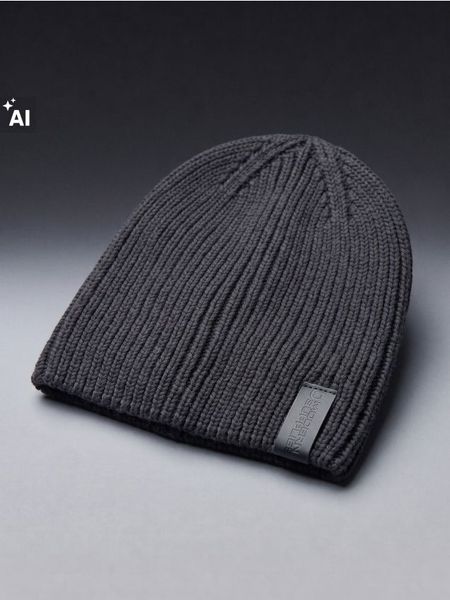 Bawełniana czapka beanie - szary. Szare czapki męskie Sinsay, bez wzorów, z bawełny. Za 19.99 zł.