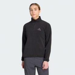 Bluza polarowa z suwakiem do połowy długości Terrex Multi Essentials. Czarne bluzy bez kaptura damskie Adidas, l, z materiału. Za 179.00 zł.