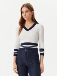Guess Sweter W5GR46 Z3L10 Écru Regular Fit. Swetry klasyczne damskie Guess, l, z wiskozy, bez kołnierzyka. Za 219.99 zł.