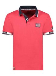 Geographical Norway Koszulka polo "Kauge" w kolorze czerwonym rozmiar: L. Czerwone koszulki polo męskie Geographical Norway, l, bez wzorów, z bawełny, bez ramiączek. Za 100.99 zł.