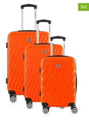 Geographical Norway 3-częściowy zestaw "Swap" w kolorze pomarańczowym rozmiar: onesize. Pomarańczowe walizki Geographical Norway, bez wzorów, z materiału. Za 347.99 zł.