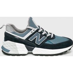 New Balance - Buty MS574EDC. Niebieskie buty sportowe na co dzień męskie New Balance, z materiału, bez zapięcia. W wyprzedaży za 339.90 zł.