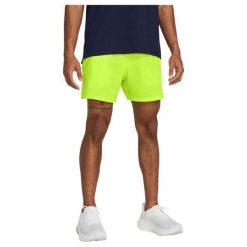 Spodenki Męskie Do Biegania Under Armour Launch 5'' Shorts. Zielone szorty męskie Under Armour, bez wzorów, sportowe. Za 149.99 zł.