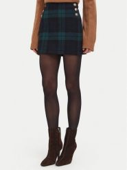 Liu Jo Spódnica mini WF6262 T719A Zielony ciemny Regular Fit. Zielone spódniczki damskie Liu Jo, bez wzorów, z wełny, mini, trapezowe. Za 689.99 zł.