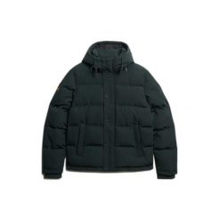 Kurtka puchowa Superdry Everest. Zielone kurtki męskie Superdry., m, z aplikacjami, z materiału, klasyczne, z kapturem. Za 467.45 zł.