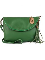 Anna Morellini Skórzana torebka "Alice" w kolorze zielonym - 22 x 18 x 2 cm rozmiar: onesize. Zielone torebki klasyczne damskie Anna Morellini, bez wzorów, z materiału, bez dodatków. Za 200.13 zł.