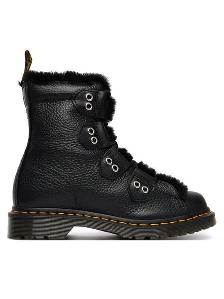Dr. Martens Trapery 1460 Faux Fur Lined DM31876001 Czarny. Czarne trapery damskie Dr. Martens, ze skóry, bez obcasa. Za 989.99 zł.