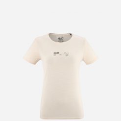 Koszulka damska z krótkim rękawem Millet Intense Essential Ts Ss W active fit. Brązowe topy sportowe damskie Millet, l, bez wzorów, z tkaniny, bez ramiączek. Za 200.00 zł.