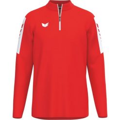 Erima Intro Training Top Red - treningowa bluza z nadrukiem Erima Wings. Czerwone bluzy z kapturem męskie Erima, l, z materiału. Za 143.68 zł.