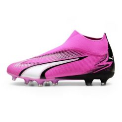 Buty piłkarskie PUMA Ultra Match + LL FG/AG. Czerwone buty fitness męskie Puma, do piłki nożnej. Za 406.80 zł.