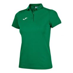 Koszulka polo do tenisa damska Joma Hobby. Zielone bluzki damskie Joma, s, bez wzorów, sportowe, bez kołnierzyka, bez ramiączek. W wyprzedaży za 108.20 zł.