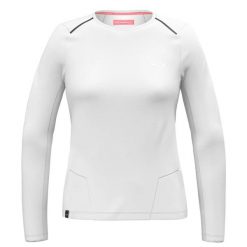Damska koszulka z długim rękawem Salewa Pedroc Dry'Ton. Białe t-shirty damskie Salewa, s, bez wzorów, z jersey, bez kołnierzyka. Za 406.00 zł.