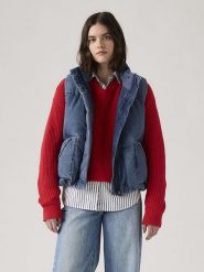 Levi's Kamizelka w kolorze niebieskim rozmiar: XS. Niebieskie kamizelki damskie Levi's, s. Za 166.88 zł.