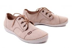 RIEKER 52520-62 beige, półbuty damskie. Brązowe półbuty damskie Rieker, bez wzorów, bez obcasa. Za 319.90 zł.