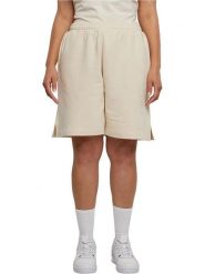 Urban Classics Bermudy dresowe w kolorze beżowym rozmiar: L. Brązowe spodnie dresowe damskie Urban Classics, l, bez wzorów, z bawełny. Za 56.53 zł.